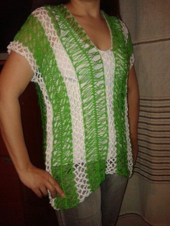 polera horquilla vertical vicolor talla L $7.000