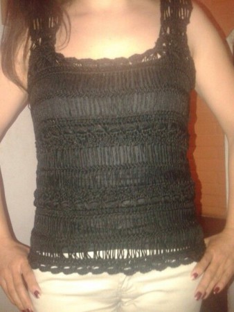 Polera horquilla negra $6.000
